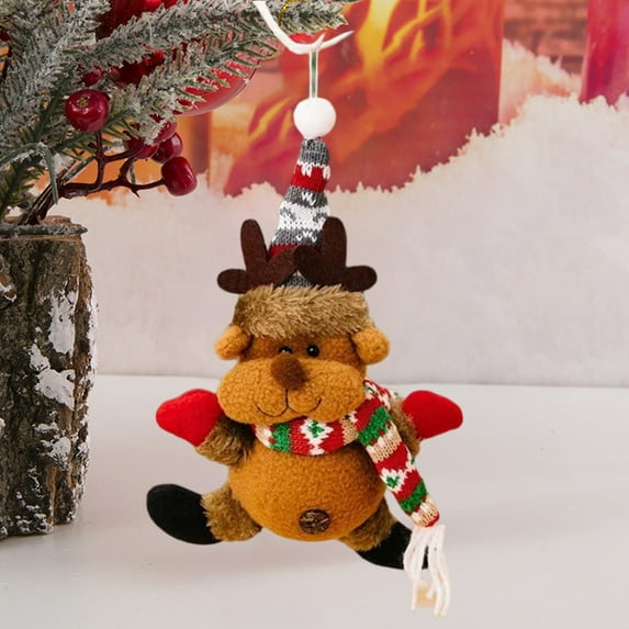 FeiFu Christmas Light Up Doll Figurine Festive Decoration for Home Tabletop Mantel and Shelf Decor to Enhance Christmas Also Great as Holiday Gift