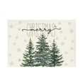 thumbnail image 1 of FeiFu Christmas Placemats Runner Tablecloth Set Snowflake Reindeer Prints Cotton Blend Wrinkle-Proof for Holiday Dinners, 1 of 6