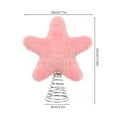 thumbnail image 1 of FeiFu Christmas Plushes Five-Pointed Star Christmas Tree Topper Ornament Soft Plushes Texture 3D Star Shape Fits Christmas Tree Tops Serves as a Focal Point for Tree Decor, 1 of 2