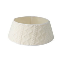 FeiFu Christmas Plushes Pattern Tree Skirt Christmas Tree Collar Tree Base Apron Soft Plushes Fabric Covers Tree Base Suitable for Various Christmas Tree Sizes​