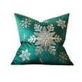 thumbnail image 1 of FeiFu Christmas Snowflake Pillow Cover Living Room Sofa Cushion Cover Festive Party Decorative Pillowcase Soft Fabric Easy to Wash Fits Standard Cushion Sizes, 1 of 6