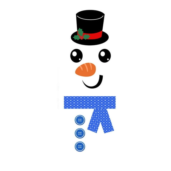 FeiFu Christmas Snowman Decorative Stickers Cute Snowman Patterns Easy To Paste Suitable for Walls Windows Furniture Christmas Snowman Decorative Wall Decals