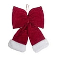 thumbnail image 1 of FeiFu Christmas Tree Decor Hanging Bows Ribbon with Stitched Edges Handmade Festive Ornaments Colors Christmas Tree Topper, 1 of 6