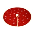 thumbnail image 1 of FeiFu Christmas Tree Skirt Creatives Printed Christmas Tree Base Decoration Christmas Home Decor Protects Floor from Pines Needles, 1 of 6