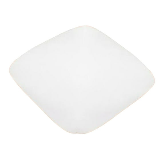 FeiFu Solid Color Seat Covers for Dining Room Chair, Stretch Removable Washable Chair Seat Cushion Protector Slipcovers with Ties Chair Cushion Slipcovers White