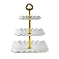 thumbnail image 1 of FeiFu Tiered Bird Feeder and Bath Combo,3-Story Double-Function Hanging Station with Spill-proof Design, Weather Proof Courtyard Garden Bird Feeder White, 1 of 5