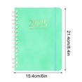 thumbnail image 1 of FeiFu Coil Planner Weekly Planner Diary A5 Taped Notebook Book for Office Home School Supplies Laminated Tabs, Durable Wirebound Green, 1 of 5