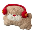thumbnail image 1 of FeiFu Cute Headphone Dog Plushes Pillow Irregular Shaped Sofa Cushion Scrappy Dog Plushes Toy Soft Suitable for Sofa Bed Decoration, 1 of 6