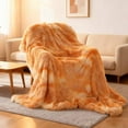 thumbnail image 1 of FeiFu Decorative Soft Throw Blanket For Couch Warm Cozy Velvet Flannel Blanket For All Seasons Lightweight Comfy Blanket For Sofa Bed, 1 of 7