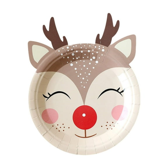 FeiFu Disposable Paper Plates 10 Piece Set Festive Christmas Party Tableware Decorative Paper Plates for Home Party Use​