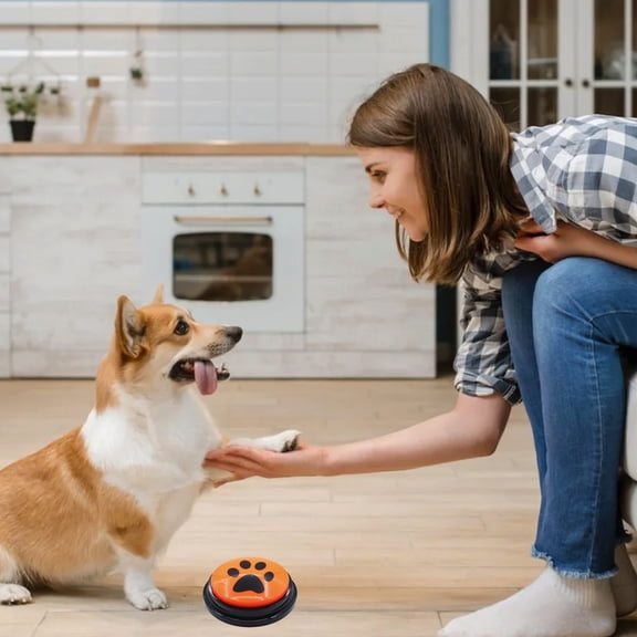 FeiFu Dog Communication Buttons Recordable Pet Training Buttons Pet Speech Learning Starter Tools for Classroom Teaching Dog Obedience Training Interactive Pet Toy