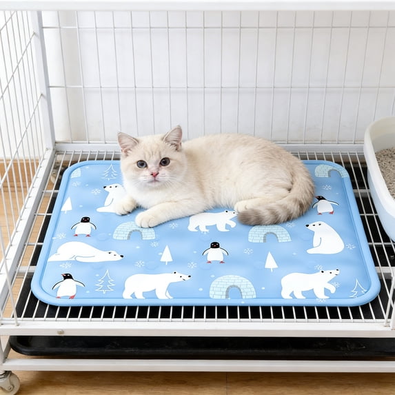 FeiFu Dog Cooling Mat Waterproof Outdoor Pet Cooling Mat Washable Summer Cats Sleeping Blanket Cats Dog Cushion Pad Sleeping Cool Mat