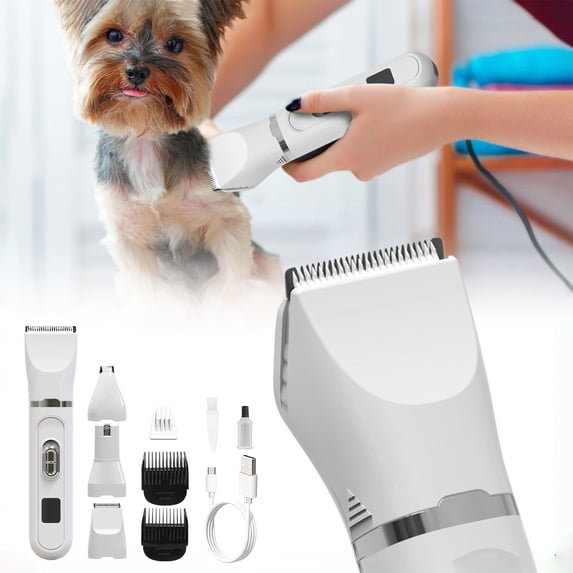 FeiFu Dogs Paw Clipper,Low Noise Dog Clippers for Grooming,Cordless Rechargeable Dog Hair Clipper,Widen Blade Cats Pet Hair Clipper