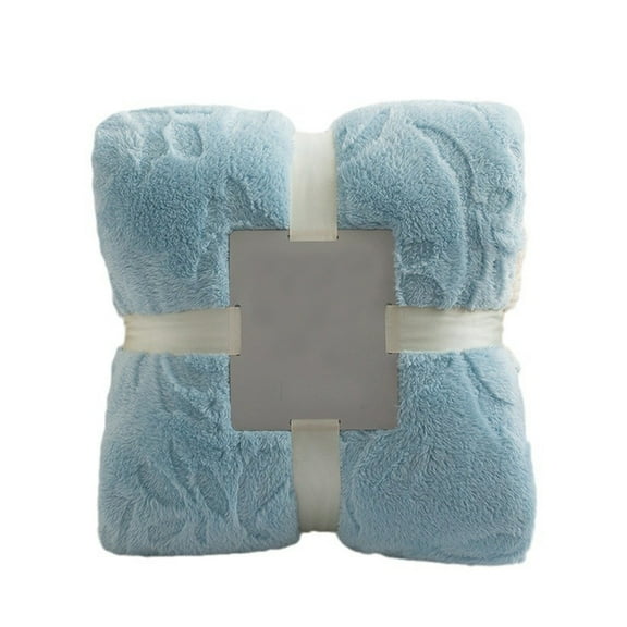 FeiFu Double Thickened Jacquards Lamb Wool Blanket Velvet Nap Cover Layer Gift Throw Plush Material Bedroom Decor