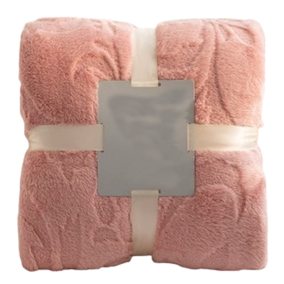 FeiFu Double Thickened Jacquards Lamb Wool Blanket Velvet Nap Cover Layer Gift Throw Plush Material Bedroom Decor