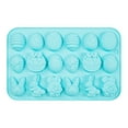 thumbnail image 1 of FeiFu Easter Bunny Cookie Mould 18-Cavity Silicone Molds for Chocolate & Sugar Cookies for Classroom Parties & Gift Box FillersBlue, 1 of 5
