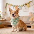 thumbnail image 1 of FeiFu Easter Pet Bandana Triangle Scarf for Dogs Cats Cute Bunny Egg Print Puppy Bib Kerchief for Easter Holiday Party Decor, 1 of 6