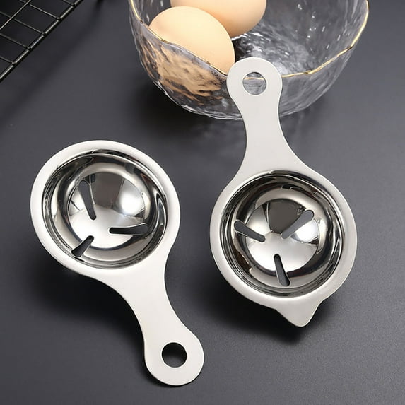 FeiFu Eggs White Filter 305 Stainless Steel Eggs White Separator Household Kitchen Baking Eggs Separator Filter Eggs for Meringues,Custards and Baby Food