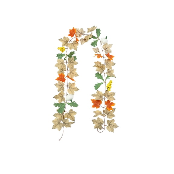 FeiFu Elegant Simulation Maple Leaf Rattan Vines European Home Decor Realistic Faux Foliage Scenic Arrangement Autumn Inspired Display Living Space Wedding Decor