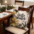 thumbnail image 1 of FeiFu Embroidered Christmas Pillow Cover 17.72x17.72in for Xmas Decor Winter Holiday Couch Sofa Fall Winter Home Decoration, 1 of 6
