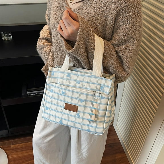 FeiFu Fashion Lunch Bag Portable Cosmetic Bag Large-Capacity Casual Stylish Versatile Handbag Suitable for Work Travel and Daily Use