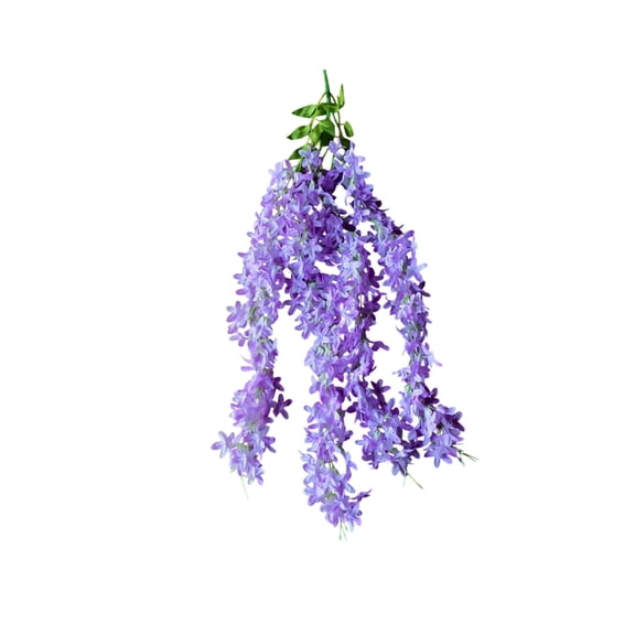 FeiFu Faux Lilac Flower Ceiling Vines Strings Wedding Arch Decor Artificial Floral Display Home Office Enhancement Ceremony Arrangement Decorative Embellishment