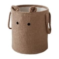 thumbnail image 1 of FeiFu Foldable Clothes Containment Hamper Sisal Rope Handle Laundry Basket Foldable Dirty Clothes Bin for Dorm Bedroom Bathroom College Apartment(Large Size), 1 of 5