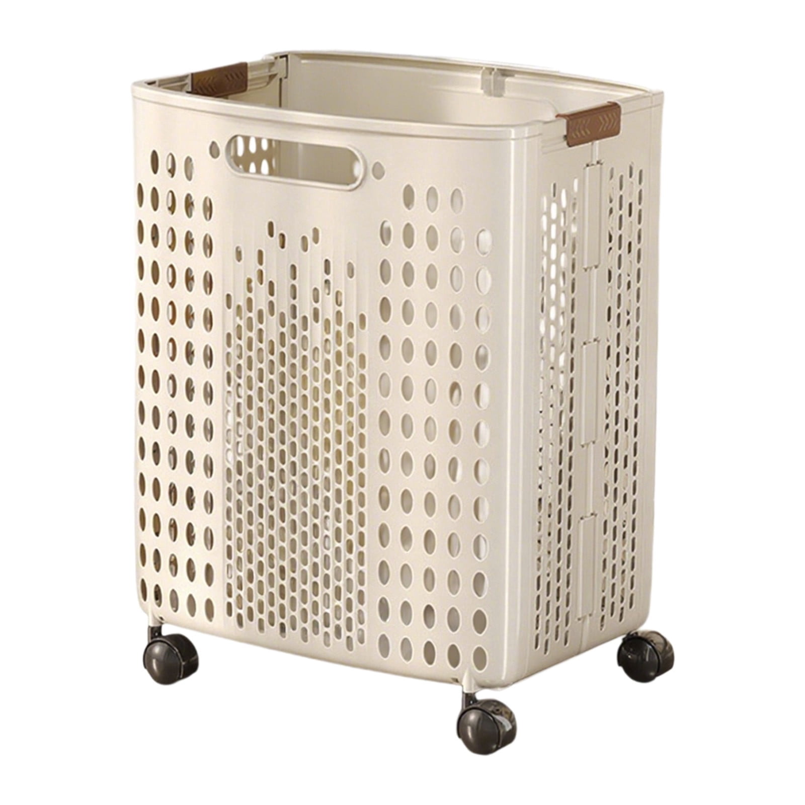 FeiFu Foldable Laundry Hamper Storage Basket Toy Basket with Wheels Foldable Hamper for Dirty Clothes Toys and Sundries Wheels Easy for Bedrooms Playrooms and Bathrooms