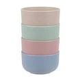 thumbnail image 1 of Lomaiwei Four Piece Plastic Cereal Bowls Large 115x75mm Microwave Dishwasher Safe Shatterproof Soup Pasta Salad Serving Dishes Home Kitchen Tableware Set Colorful Bowls, 1 of 5