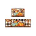 thumbnail image 1 of FeiFu Halloween Thanksgiving Mat Home Kitchen Mat Entrance Door Mat Festive Holiday Decoration Mat for Indoor Home Kitchen Decor(2Pcs), 1 of 5