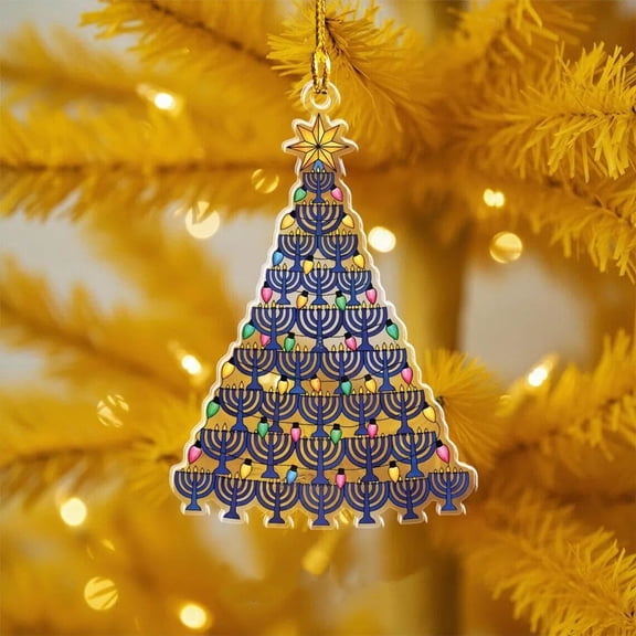 Fesfesfes Hanukkah Decorative Ornaments Festive Hanging Decorations Suitable for Hanukkah Home Decoration Display or Festival Party Scene Arrangement
