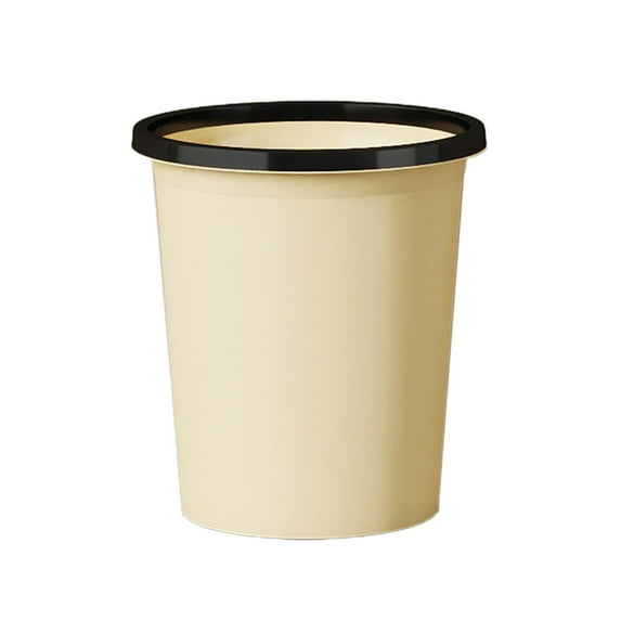 FeiFu Home Plastic Trash Can with Press Ring Household Garbage Bin Durable Secure Trash Bag Prevention of Slipping Easy to Clean