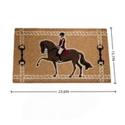 Fesfesfes Horse Door Mat, Home Decor, Soft Polyester Decorative Horse Print Rectangular, Entryway Living Room Indoor Floor