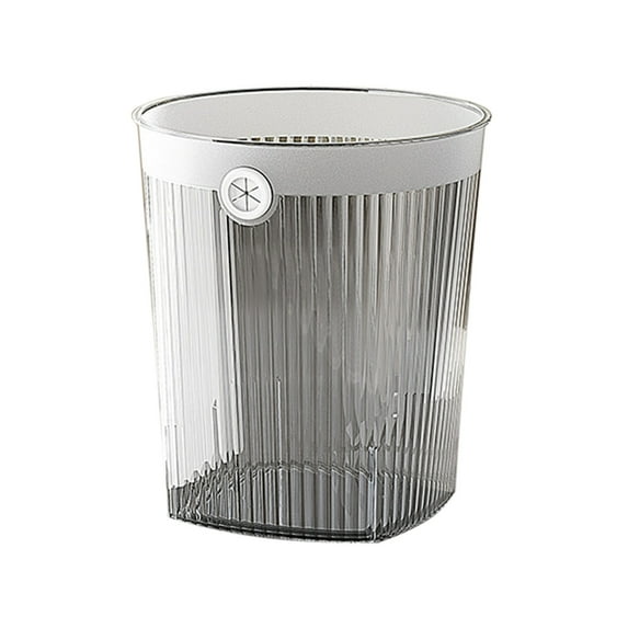 FeiFu Household Trash Can for Kitchen Waste Bin with Press Ring Uncovered Design Suitable for Home Durable Plastic Easy to Use Space Saving Practical Garbage Container