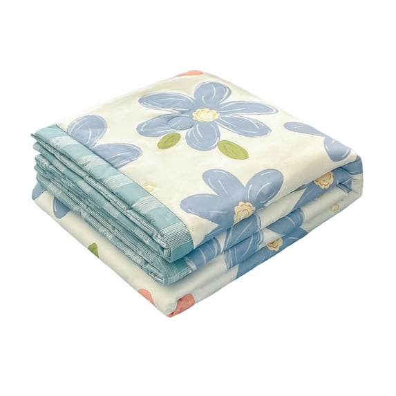 FeiFu Ice Silk Cooling Blanket Double Sided Thin Summer Blanket Soft Lightweight Cold Blanket Breathable for Warm Nights Air Conditioning