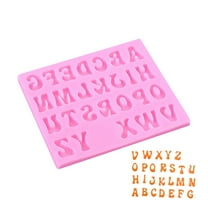 FeiFu Letter Silicone Molds Alphabet Number Molds Rose Heart Shape Cake Mould for Baking Candy Making Chocolate Molds Sugar for DIY Crafts Candy Desserts Cupcake DecorationA