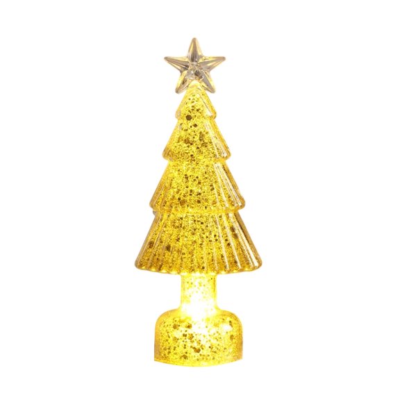 FeiFu Light-Up Christmas Tree Desktop Ornament Night Light Emits Soft Light for Night Use Suitable for Desktop Decor(Small Sizes)