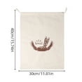 thumbnail image 1 of FeiFu Linen Bag Reusable French Bread Storage Bag Drawstring Closure Bread Bag for Baking and Kitchen Organization, 1 of 2