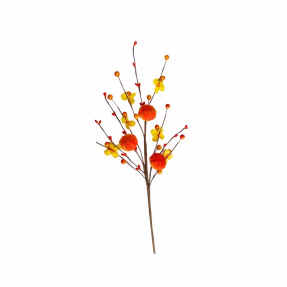 FeiFu Maple Leaf Velvet Fabric Insert Flower Bouquet Halloween Decor Home Party Insert Halloween Maple Leaf Branches Realistic Maple Leaves Design Suitable for Vases Tabletop Decor
