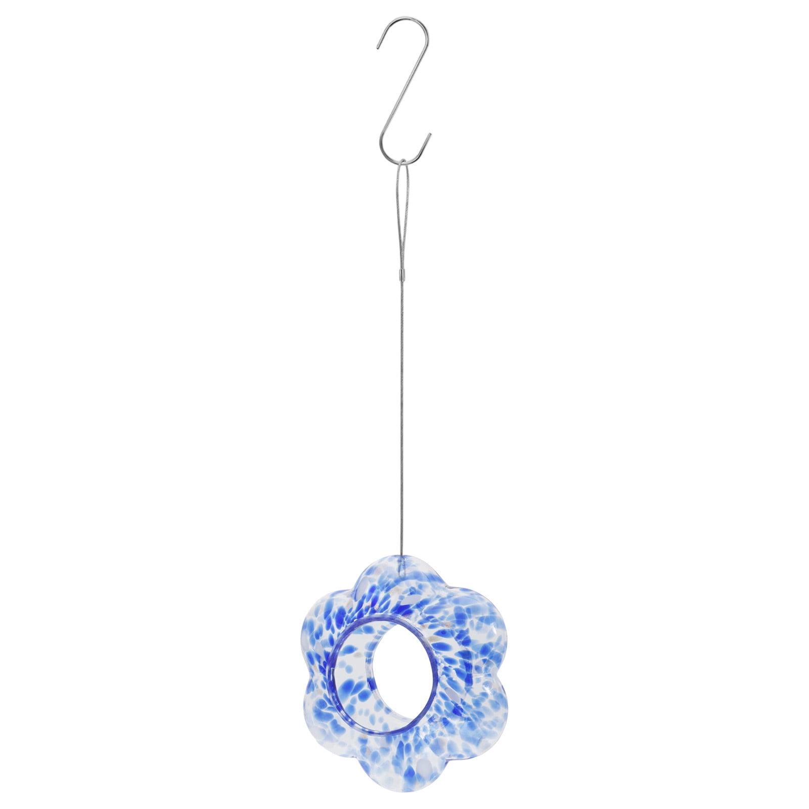FeiFu Outdoor Garden Hanging Leaf Circular Hummingbird Feeder with Hanging Hook for Patio Yard Garden Outdoor Patio Decoration