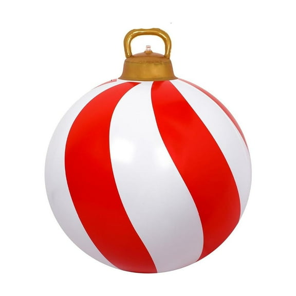 FeiFu PVC Outdoor Inflatable Christmas Ball for Courtyards -60CM Diameter PVC Material Weather-Proof for Outdoor Use Easy to Inflate/Deflate