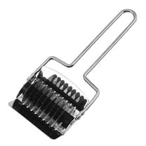 FeiFu Pasta Noodle Cutter Stainless Steel Pasta Spaghetti Maker Noodle Lattice Roller Dough Cutter Masher Noodle Cutter,Non-slip Comfortable handle,for Kitchen Cooking Tools
