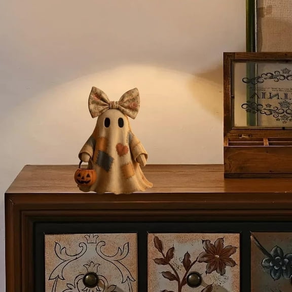 FeiFu Patchwork Decoration Patchwork Art Fits Suitable for Hanging on Walls Trees or Doors with Mini Pumpkin Bucket Floral for Indoor Outdoor Halloween Party