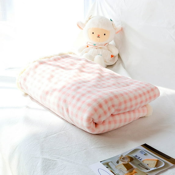 FeiFu Pet Blanket Winter Warm Small Quilt 70*50cm Soft Flannel Fleece Pet Throw Blanket Cold-Proof Washable Couch Bed Mat for Dogs Cats Small Pets Indoor Use