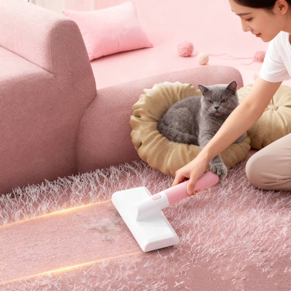 FeiFu Pet Hair Remover Brush Double-Sided Deshedding Brush Lint Roller Combo Cats Dog Brush for Sofa Carpet Pet Grooming Tool