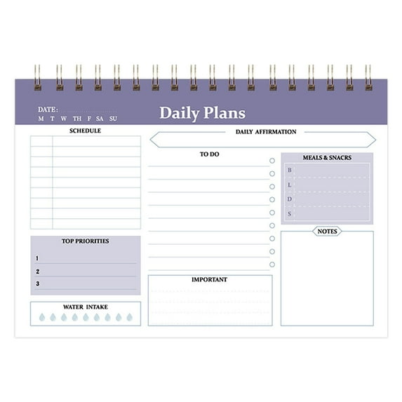 FeiFu Plan Notebook Reinforced Vocabulary Notebook High-Tear Resistance Paper for Language Students Daily Study Plan & Words Bank Builder A
