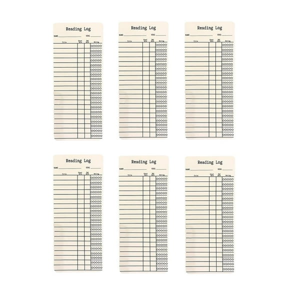 FeiFu Reading Log Bookmark Book Bookmark,Library Card Bookmark Book Accessories for Reading Lovers,Libraries Cards Book for Teachers,Students, Book Lovers white