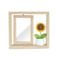 thumbnail image 1 of FeiFu Rotating Double Side Picture Frame 6 Inch Desktop Display with Interchangeable Panels Gift Office Desk Decor Photo Display Stand, 1 of 5