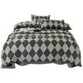 thumbnail image 1 of FeiFu Simple Printed Duvet Cover Double Bed Duvet Cover Single Duvet Cover Soft Breathable Bedding Decorative Bed Linen for Home Use(Duvet Covers 68x90 inch,2pcs Pillowcase 19.7x29.5 inch), 1 of 5