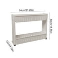 thumbnail image 1 of FeiFu Slim Storage Cart 2 Tier,Bathroom Organizer Rolling Utility,Mobile Shelving Unit Slide Out for Office, Kitchen, Laundry Room Narrow Places Gray, 1 of 7